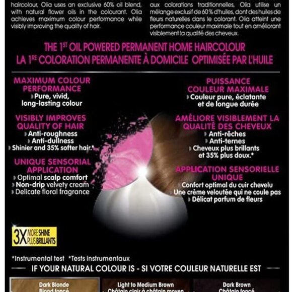 Garnier Olia Permanent Oil Powered Hair Color, 6.3 Light Golden Brown - Picture 4 of 8